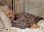 Sylvestro Lega Giuseppe Mazzini on his Death Bed oil painting artist